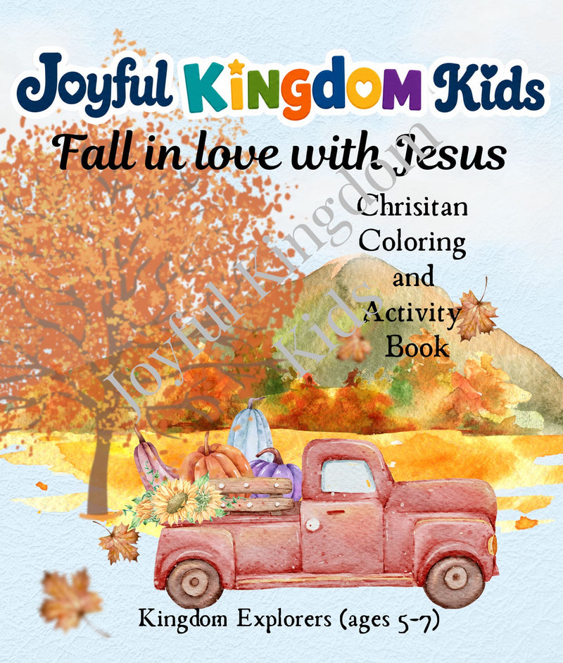 Fall In Love With Christ Activity Book Kingdom Explorers Ages 5-7 Digital Download