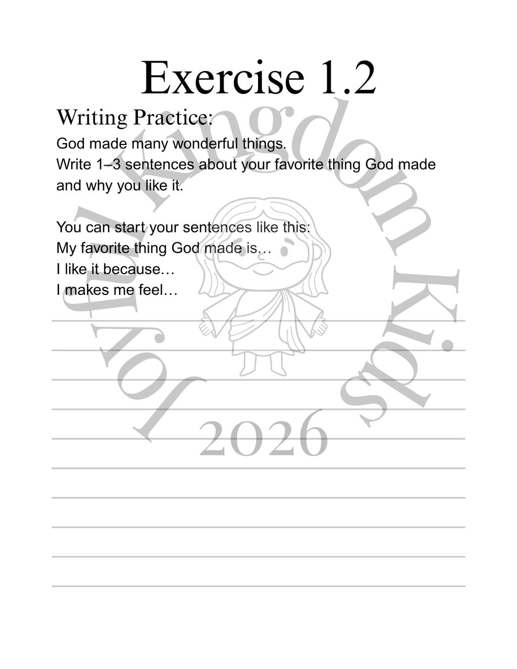 Faith Builders Lesson Plan 1 Ages 10-12 (Digital Download)
